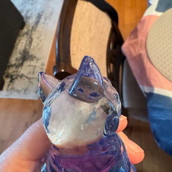 Blue Glass Cat Figurine - Picture 7 of 9